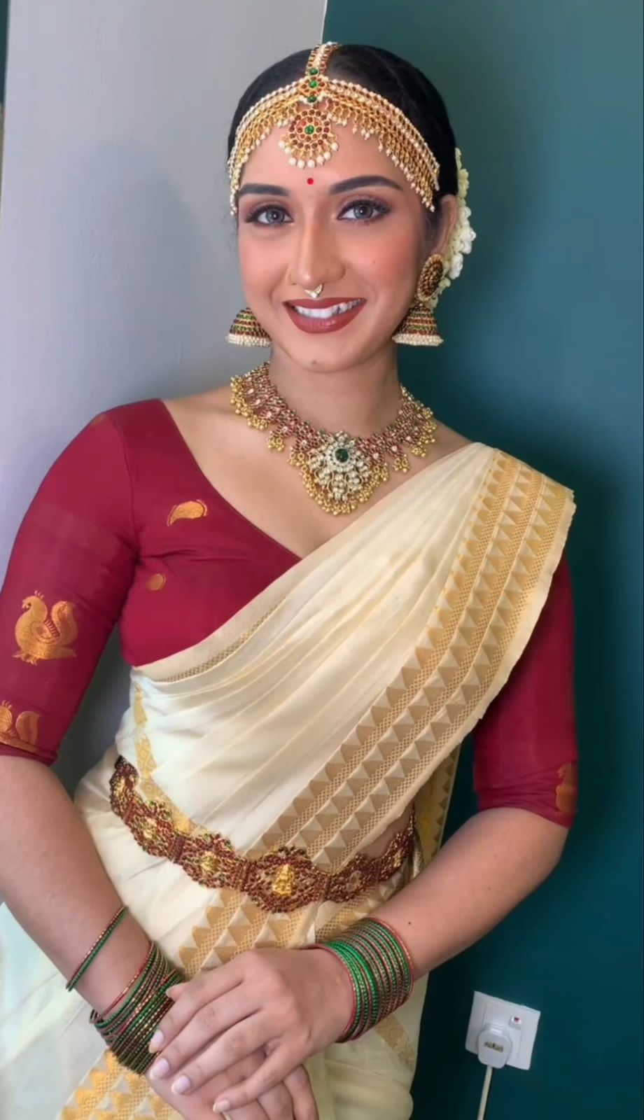 Cream Colour Silk Saree With Zari Work Border