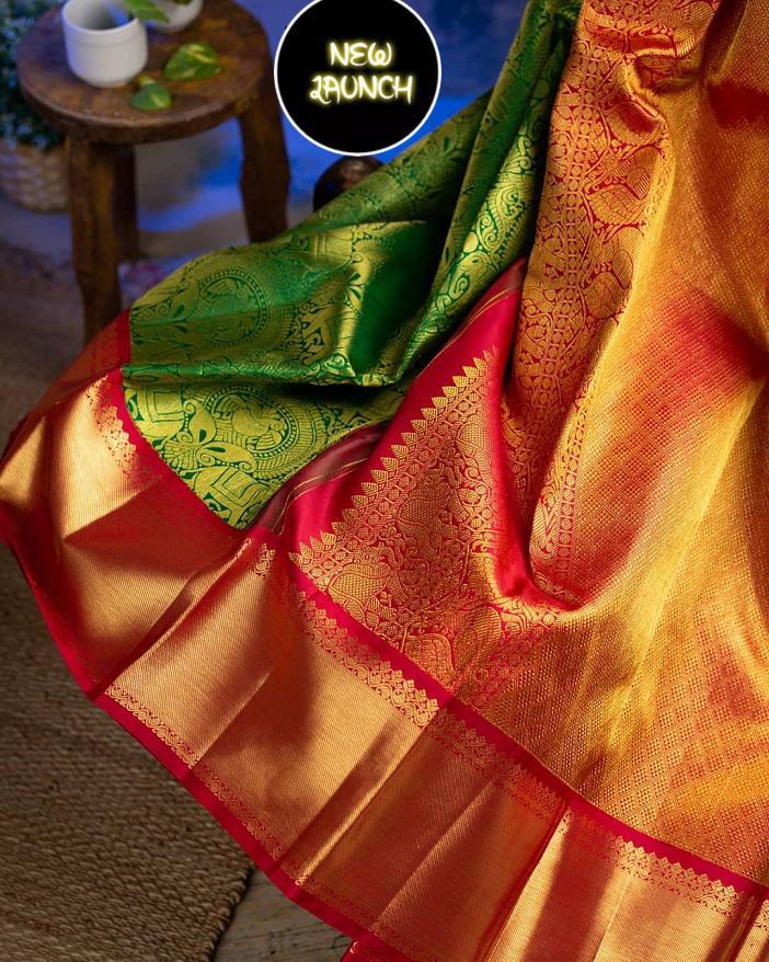 Festival Special Banarasi Silk Saree With Rich Pallu & Jacquard