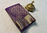 American Purple Pure Brocade Mysore Silk sarees