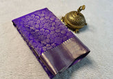 Deep Violet Purple Pure Brocade Mysore Silk sarees