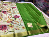 Beautiful Mysore Printed Crepe Silk Saree