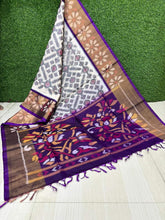 Ikkat Patola Style Crepe Silk Saree for Festive Wear