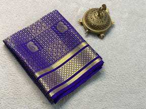 Rich Brocade Checks Pattern with Mango Design Mysore Silk Saree