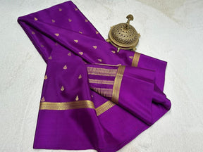 Finest Mysore Silk Sarees having exclusive Butta Pattern with Bentex Border & Rich pallu