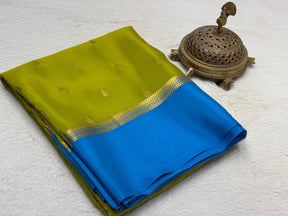 Beautiful Mysore Silk Sarees having exclusive Butta Pattern with Bentex Border & Rich pallu