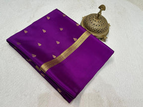 Finest Mysore Silk Sarees having exclusive Butta Pattern with Bentex Border & Rich pallu