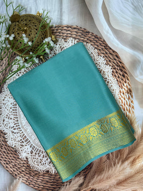 Rich Zari Border Traditional Mysore Silk Saree