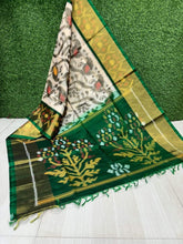 Trending Designer Ikkat Patola Style Crepe Silk Saree