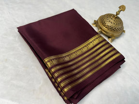 Exclusive Brown Coffee colour Traditional Mysore Silk Saree