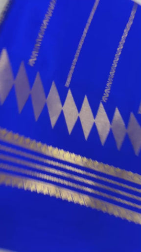 Premium Mysore Silk Saree With Classic Vertical Stripes &amp; Bentex Border