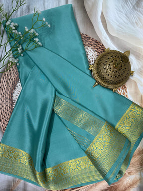 Rich Zari Border Traditional Mysore Silk Saree